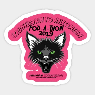 SPOOKY SMOOCHIE: "Official Halloween Pod-A-Thon 2019" Sticker